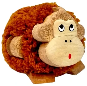 2Kids Toys Drevená figúrka XL pompon Opice (2D98006)