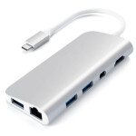 Satechi ST-TCMM8PAS USB Hub / USB-C amp; HDMI / USB-C / RJ45 / 3x USB 3.0 / SD amp; Micro SD / Mini DP (ST-TCMM8PAS)