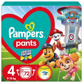 Pampers Pants Paw Patrol 9-15kg (72ks) 9-15kg