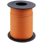 Donau Elektronik 125-S25-7 opletenie / lanko, 1 x 0.25 mm², oranžová, 25 m; 125-S25-7