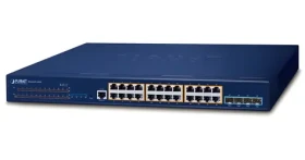 Planet SGS-6310-24P4X / Switch / L3 / 24x Gigabit PoE 802.3at / 4X 10G SFP+ / 370W / VSF/Cluster (SGS-6310-24P4X)