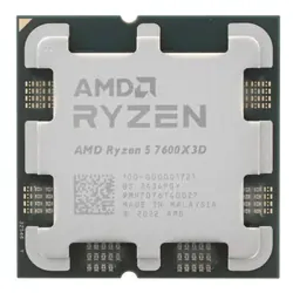 AMD RYZEN 5 7600X3D 4.1GHz - TRAY / Turbo 4.7GHz / 6C12T / L2 6MB / L3 96MB / AM5 / Zen4 / 65W (100-100001721)