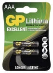 GP Lítiová batéria AAA (FR03) / Batéria / Jednorazová / 1,5 V / 2 ks (1022000412)
