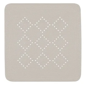 Spirella ALASKA šedo-hnedá / Protišmyková podložka do sprchy / PVC / 55 x 55 cm