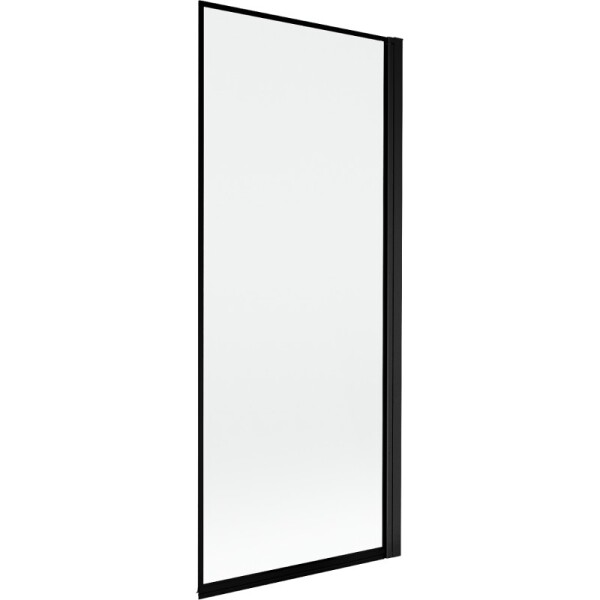 MEXEN - MIST vaňová zástena 80x150 cm 6mm 1-s, čierna, okraj, pravá 8A9-080-001-70-70-P