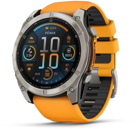 Garmin Fenix 8 AMOLED 51mm, orange band (010-02905-11)