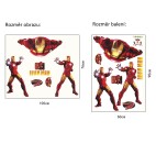 Veselá Stena 3D Samolepka Iron Man