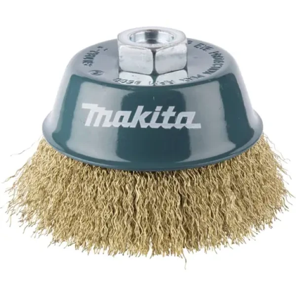 Makita D-39805 Miskovitá oceľová drôtená kefa 100 mm (Potiahnutá mosadzou) (D-39805)