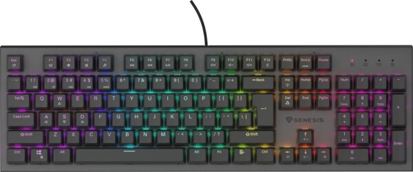 Genesis KLAWIATURA Pre GRACZY GENESIS THOR 303 US PODŚWIETLENIE RGB MECHANICZNA BROWN SWITCH Čierna HOT SWAP