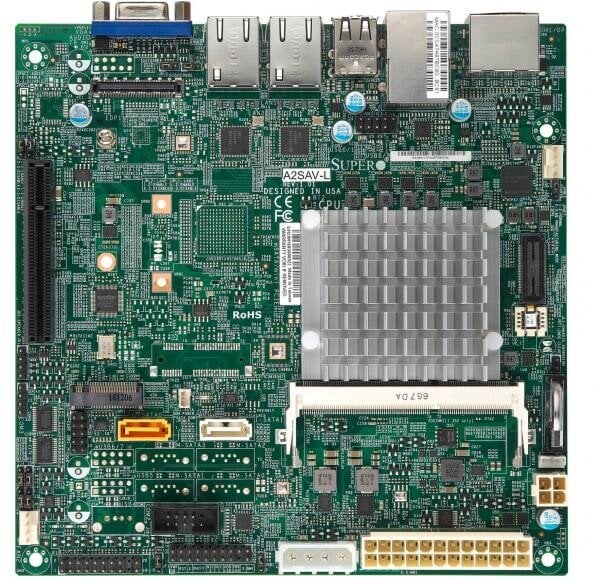 SuperMicro Supermicro Mainboard A2SAV-L mini-ITX Atom x5-E3940 (4C/4T) 1.6 GHz Bulk