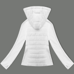 Dámska prešívaná zmesová bunda J Style white (16M9226-281) odstíny bílé L (40)