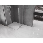 MEXEN/S - Velar Duo štvorcový sprchovací kút 80 x 80, transparent, chróm 871-080-080-02-01
