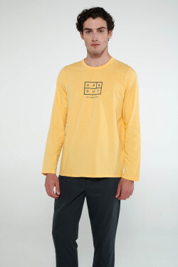 Vamp - Pyžamo s dlhým rukávom 19921 - Vamp yellow flax XL