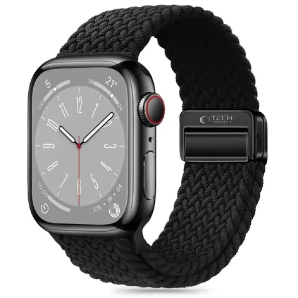 Tech-Protect Nylonmag pre Apple Watch 38/40/41 mm čierna / Remienok pre Apple Watch / Nylon, magnetické zapínanie