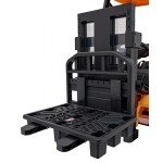 Mamido Detský elektrický vysokozdvižný vozík JCB žltý