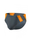 Pánske slipové plavky 447 sivo-oranžové - Sesto Senso 3XL tm.šedá-oranžová