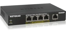 Netgear GS305PP / Switch / 5x Gigabit / 5x PoE+ / neriadený (GS305PP-300EUS)