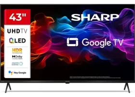 43" Sharp 43HP5265E čierna / 3840 x 2160 / QLED / HDMI / USB / Wi-Fi / DVB-TT2CSS2 / repro 20W (43HP5265E)