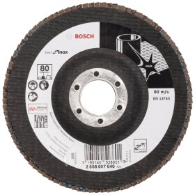 Bosch Accessories 2608607640 X581 vejárovitý brúsny kotúč Priemer 125 mm Ø otvoru 22.33 mm nerezová ocel 1 ks; 2608607640