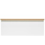 Kúpeľňová skrinka s krycou doskou SAT B-WAY 99x30x45 cm biela lesk BWAY100WDOAK BWAY100WDOAK