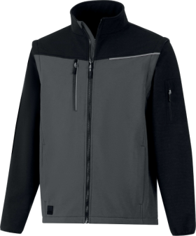 Bunda 2 V 1 Delta Plus softshell SOCCIA Farba: Šedá, Veľkosť: 2XL (SOCCIGRXX)