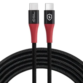 MicroConnect Safe Charge USB-C - USB-C čierna / Dátový a nabíjací kábel / 1,5 m (MC-CUSBC-SC)