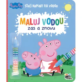 JIRI MODELS Knižka Maľuj vodou zas a znovu Prasiatko Peppa