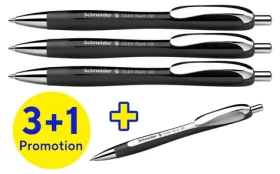 Schneider Slider Rave XB / Guľôčkové pero / Extraširoký hrot / Modrá náplň / 4 ks (50-132584)