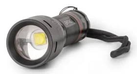 ENTAC Zoom Alu T6 čierna / Svietidlo / 5 W T6 / 300 lm / 3x AAA / IP54 (EFL-ZOOM-5W-ALU)