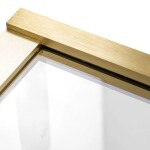 REA - Vaňová zástena Elegant 70 zlatá kartáčovaná REA-W6600