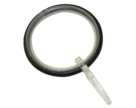 Záclonové krúžky (10 ks) Jana 22/25 mm, čierny kov%