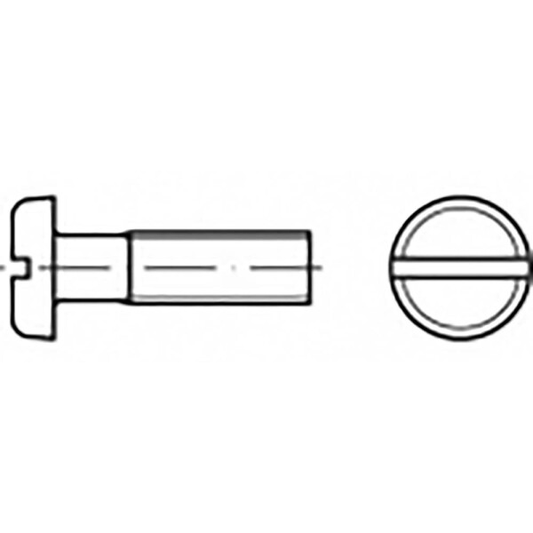 TOOLCRAFT TO-6866637 skrutky s plochou hlavou M6 12 mm drážka ocel pozinkované 200 ks; TO-6866637