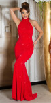 Sexy Red-Carpet KouCla Neck-Gown with glitter blackgold M