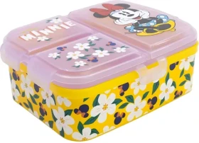 STOR XL Multi Box na desiatu Minnie žltý / Box na desiatu / 4 priehradky / bez BPA (81299)