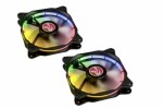 RAIJINTEK Auras 12 LED set 2 ks čierna / 120 mm / 32.2 dB @ 1800 RPM / 59.7 CFM / RGB / 4.pin PWM (0R400037)