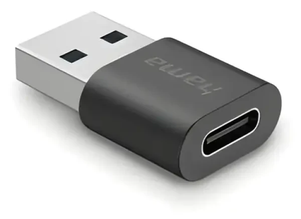 HAMA Adaptér USB-A na USB-C čierna / Redukcia USB / USB 3.2 Gen 2 / 10 Gbps (002003570000)