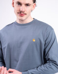 Carhartt WIP L/S Chase T-Shirt Cozy Blue/Gold XL