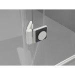 MEXEN/S - Lunar L Duo sprchovací kút dvere krídlové 115 x 75, transparent, biela 834L-115L-075P-20-00