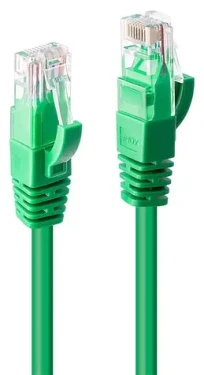 Lindy zelená / Sieťový kábel / Cat6 U/UTP / RJ-45 / 3 m (48050)