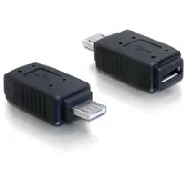 DeLock redukcia micro USB A+B samica na micro USB A samec (65032)
