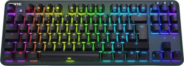 Triton Fnatic miniSTREAK TKL Gaming Tastatur, MX-Silent-Red, RGB, schwarz - Nordic Layout
