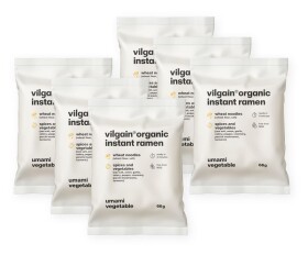 Vilgain Instantná rezancová polievka ramen BIO – 6× 66 g