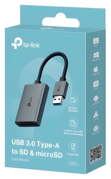 TP-LINK UA430 sivá / Sieťový adaptér / USB-C (UA430)