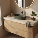 REA - Umývadlo na dosku Vanda Olive Matt 49x31 REA-U3611