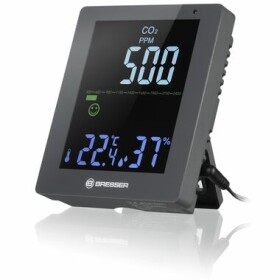 Bresser CO2 merač kvality vzduchu šedá / CO2 / teplota / vlhkosť (7004020QT5000)