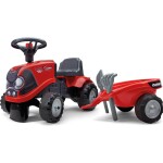 FALK 238C Baby Case IH červený s vlečkou a lopatkou s hrabličkami