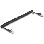 Delock 87992 RJ45 sieťové káble, prepojovacie káble CAT 5e 1.00 m čierna 1 ks; 87992