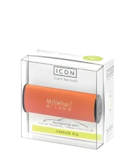Millefiori Milano Icon Classic Orange Tea oranžová / Vôňa do auta / Doba prevoňania až 2 mesiace (8051938698106)