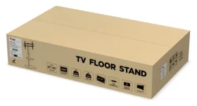 Equip 650613 čierna / Podlahový stojan TV / 37 "-75" / VESA 600x400 / nosnosť 40 kg (650613)