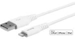 ESTUFF Lightning MFI biela / Kábel / Lightning - USB-A / 0,15 m / MFI (ES601004-BULK)